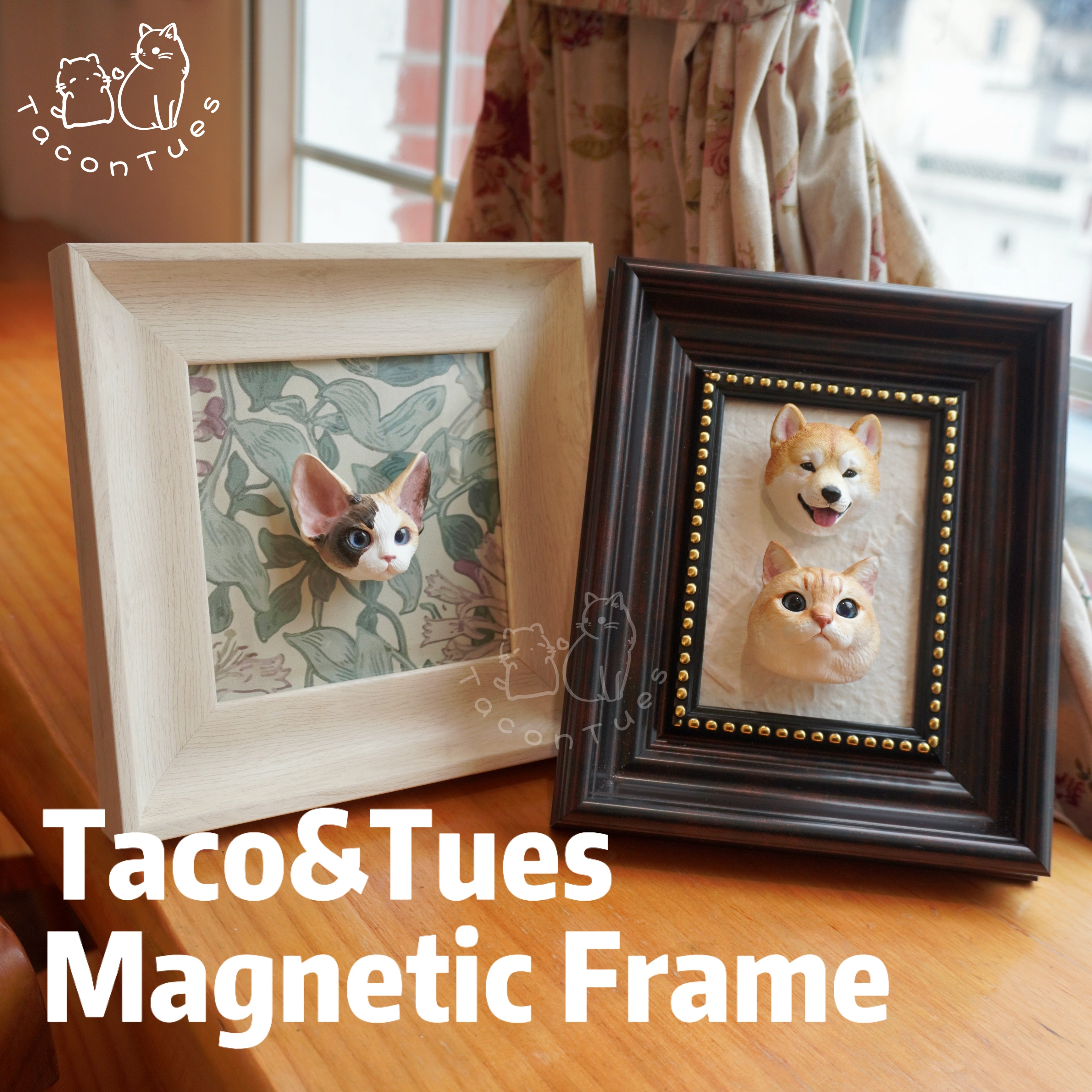 TACO&TUES Magnetic Display Frame for Custom Pet Figures