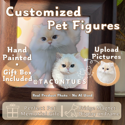 Custom Cat memorial In wooden frame gift box included