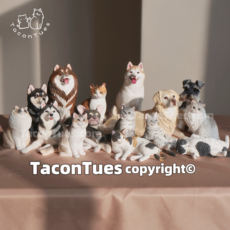 TACO&amp;TUES Custom Full-body Pet Figurines for Cats &amp; Dogs